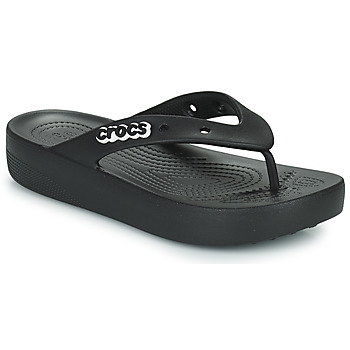kengät Naiset Varvassandaalit Crocs Classic Platform Flip W Musta