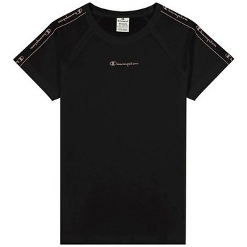 vaatteet Naiset Lyhythihainen t-paita Champion Crewneck Tshirt Musta