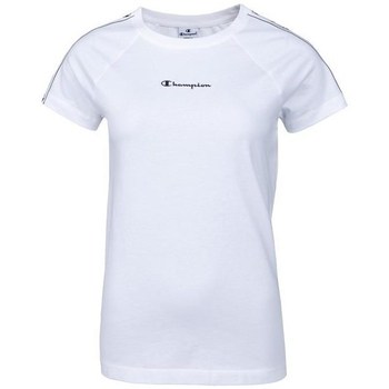 vaatteet Naiset Lyhythihainen t-paita Champion Crewneck Tshirt Valkoinen