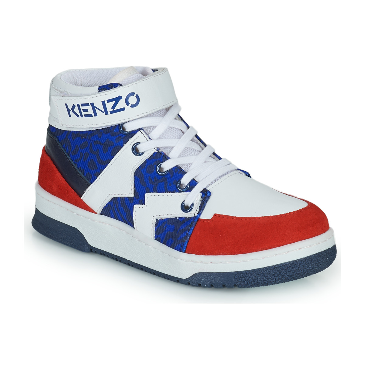 kengät Pojat Korkeavartiset tennarit Kenzo K29074 Sininen / Valkoinen / Punainen