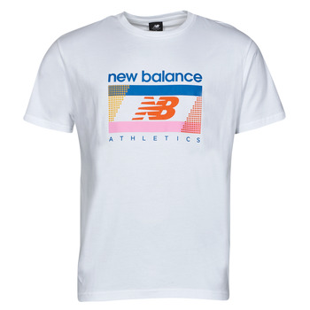 vaatteet Miehet Lyhythihainen t-paita New Balance ATEEH AMP TEEEE Valkoinen