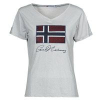 vaatteet Naiset Lyhythihainen t-paita Geographical Norway JOISETTE Harmaa