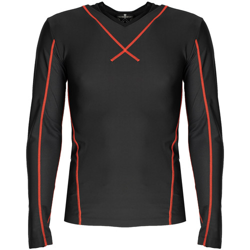 vaatteet Miehet T-paidat pitkillä hihoilla Trussardi 40T00025 1T000879 | T-shirt Long Sleeves Musta