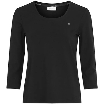 vaatteet Naiset Lyhythihainen t-paita Calvin Klein Jeans K20K203346 Musta