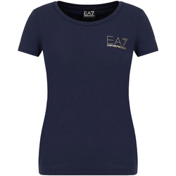 vaatteet Naiset Lyhythihainen t-paita Ea7 Emporio Armani 8NTT65 TJDQZ Sininen