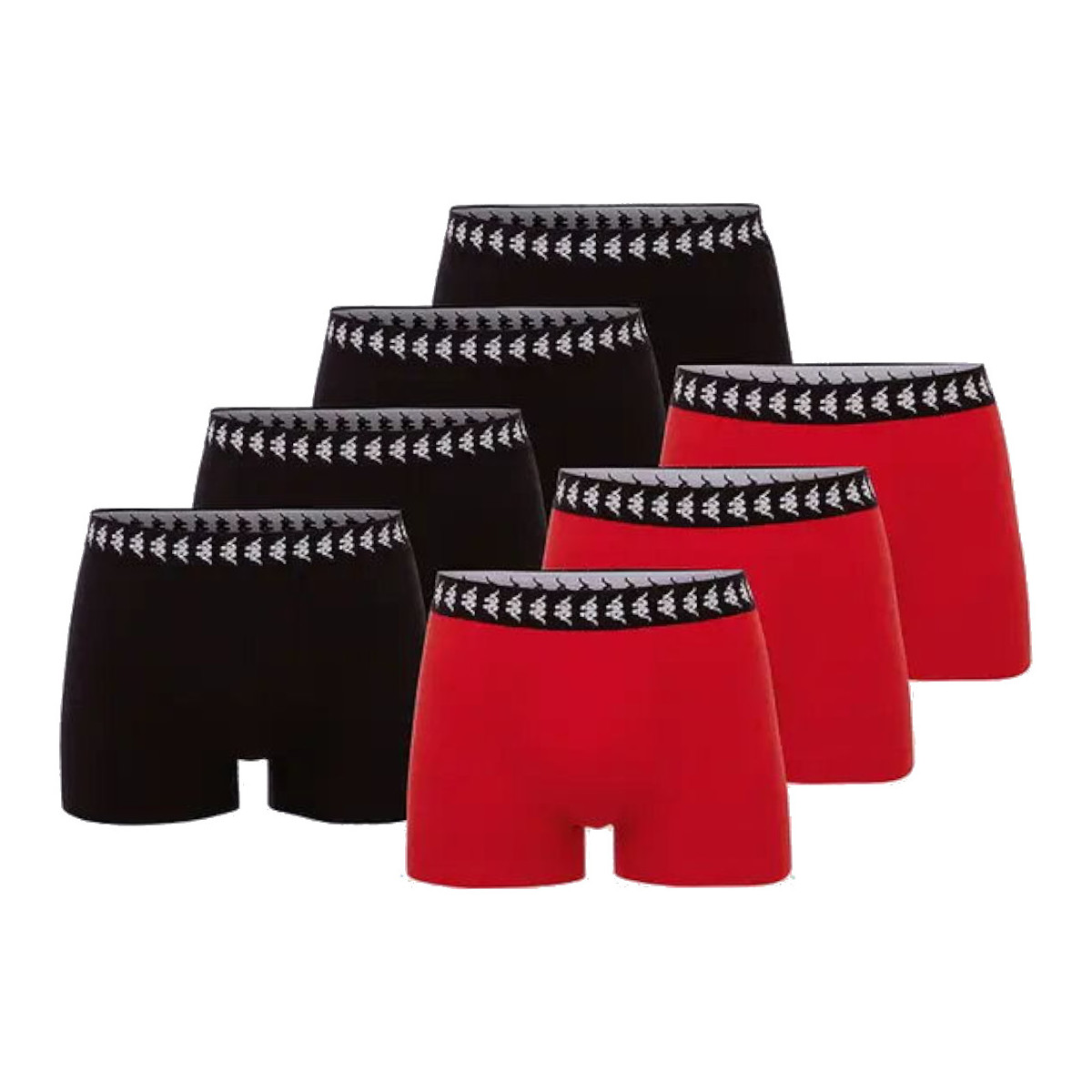 Alusvaatteet Miehet Bokserit Kappa Zid 7pack Boxer Shorts Musta