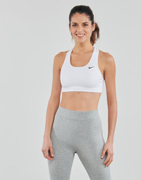 vaatteet Naiset Urheiluliivit Nike Swoosh Medium-Support Non-Padded Sports Bra Valkoinen  / Musta