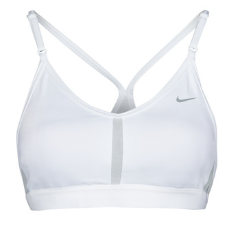vaatteet Naiset Urheiluliivit Nike V-Neck Light-Support Sports Bra Valkoinen  / Harmaa / Sumu / Particle / Harmaa