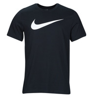 vaatteet Miehet Lyhythihainen t-paita Nike Swoosh T-Shirt Musta