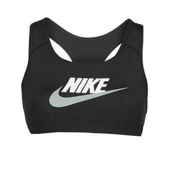 vaatteet Naiset Urheiluliivit Nike Swoosh Medium-Support Non-Padded Graphic Sports Bra Musta / Valkoinen  / Harmaa