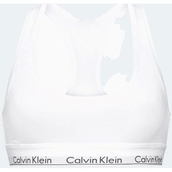 vaatteet Naiset Urheiluliivit Calvin Klein Jeans 0000F3785E BRALETTE Valkoinen