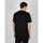 vaatteet Miehet Lyhythihainen t-paita Les Hommes LKT152 703 | Oversized Fit Mercerized Cotton T-Shirt Musta