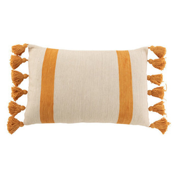 Koti Tyynyt J-line COUSSIN PLAG RAY RECT COT OCRE (40x60x12cm) Keltainen
