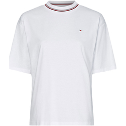 vaatteet Naiset Lyhythihainen t-paita Tommy Hilfiger WW0WW32537 Valkoinen