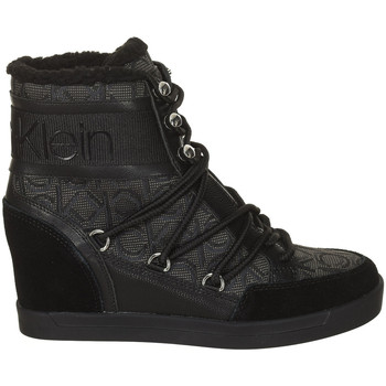 kengät Naiset Nilkkurit Calvin Klein Jeans B4E00189-BLACK-BLACK Musta