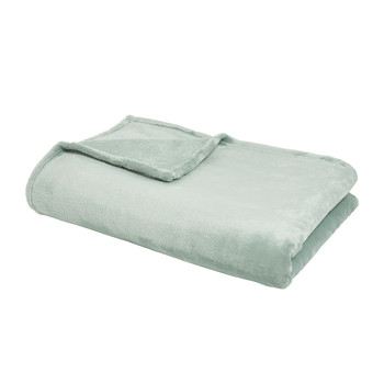 Koti Päälliset / suojapeitteet Today Plaid XL Microplush 150/200 Polyester TODAY Essential Celadon Celadon