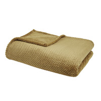 Koti Päälliset / suojapeitteet Today Plaid XL #1 Honey 150/200 Polyester TODAY Essential Bronze Pronssi
