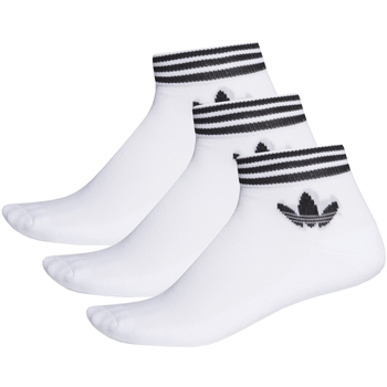 Alusvaatteet Urheilusukat adidas Originals adidas Trefoil Ankle Socks 3 Pairs Valkoinen