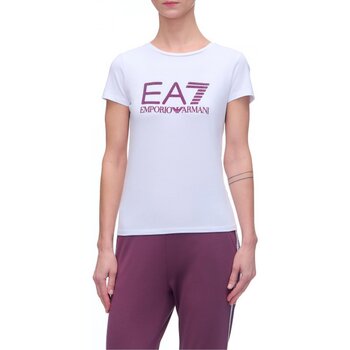 vaatteet Naiset T-paidat & Poolot Emporio Armani EA7 6KTT25 TJAPZ Valkoinen