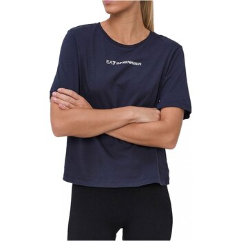 vaatteet Naiset T-paidat & Poolot Emporio Armani EA7 6KTT01 TJAQZ Sininen