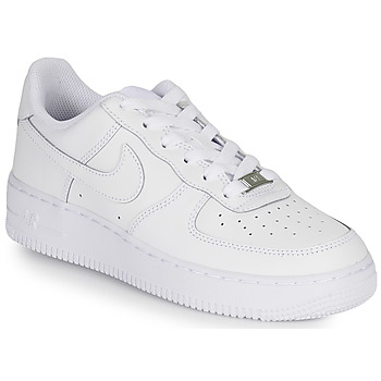 kengät Lapset Matalavartiset tennarit Nike Nike Air Force 1 LE GS 'Triple White' Valkoinen