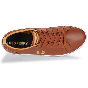 Fred Perry BASELINE LEATHER Ruskea
