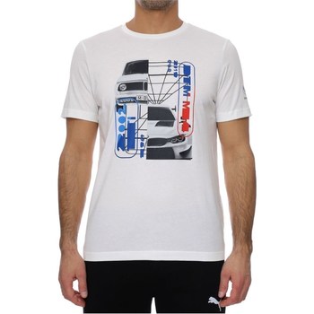 vaatteet Miehet Lyhythihainen t-paita Puma Bmw Motorsport Graphic Tee Valkoiset, Mustat