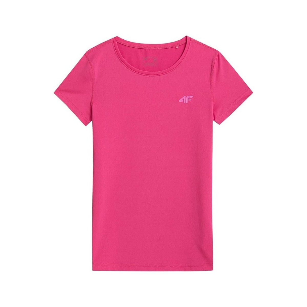 vaatteet Naiset Lyhythihainen t-paita 4F TSDF352 Vaaleanpunainen