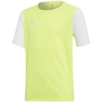 vaatteet Pojat Lyhythihainen t-paita adidas Originals Junior Estro 19 Valkoiset, Vaaleanvihreä