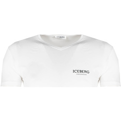 vaatteet Miehet Lyhythihainen t-paita Iceberg  Valkoinen