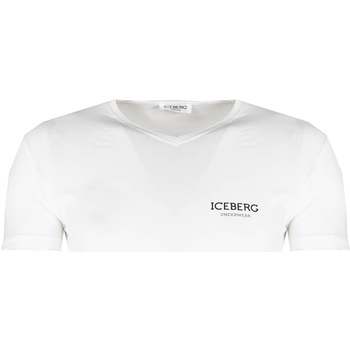 vaatteet Miehet Lyhythihainen t-paita Iceberg  Valkoinen