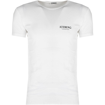 vaatteet Miehet Lyhythihainen t-paita Iceberg ICE1UTS01 Valkoinen