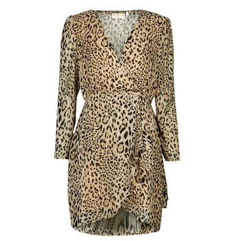 vaatteet Naiset Lyhyt mekko Moony Mood LAUDALIE Leopardi