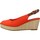 kengät Naiset Sandaalit ja avokkaat Tommy Hilfiger ICONIC ELBA SLING BACK W Oranssi