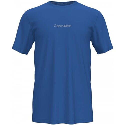 vaatteet Miehet Lyhythihainen t-paita Calvin Klein Jeans 000NM2170E Sininen