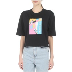 vaatteet Naiset Lyhythihainen t-paita New Balance  Musta