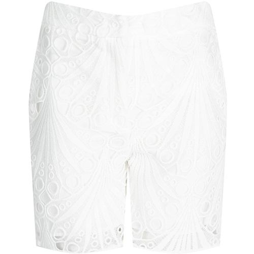 vaatteet Naiset Shortsit / Bermuda-shortsit Pinko 1V10MZ Y7N1 | Adulare Shorts Valkoinen