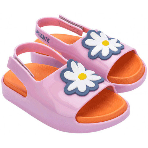 kengät Lapset Sandaalit ja avokkaat Melissa MINI  Cloud Slide + Fábula B - Pink Orange Vaaleanpunainen