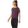 vaatteet Naiset Lyhythihainen t-paita Asics Race Crop Top Violetti