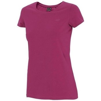 vaatteet Naiset Lyhythihainen t-paita 4F TSD350 Vaaleanpunainen