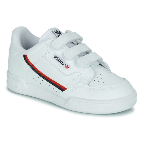 kengät Lapset Matalavartiset tennarit adidas Originals CONTINENTAL 80 CF I Valkoinen