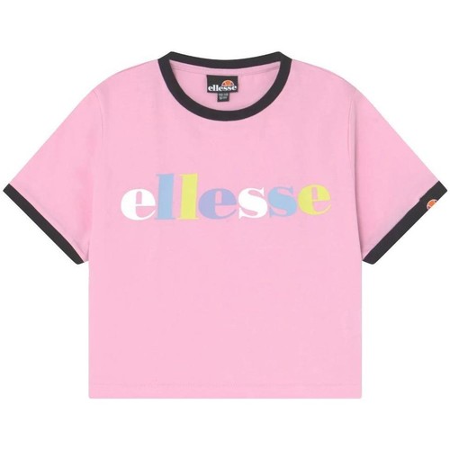 vaatteet Tytöt Lyhythihainen t-paita Ellesse  Vaaleanpunainen