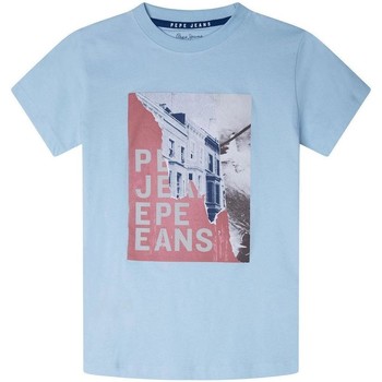 vaatteet Pojat Lyhythihainen t-paita Pepe jeans  Sininen