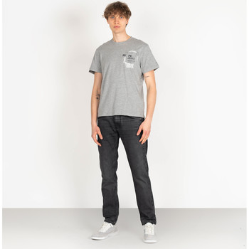 vaatteet Miehet Lyhythihainen t-paita Pepe jeans PM508023 | Sergio Harmaa