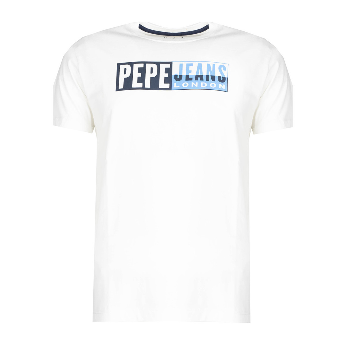 vaatteet Miehet Lyhythihainen t-paita Pepe jeans PM507757 | Gelu Valkoinen