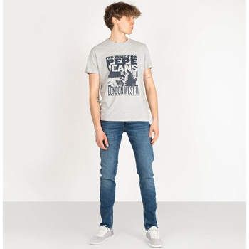 vaatteet Miehet 5-taskuiset housut Pepe jeans PM205895DH74 | Hatch Regular Sininen