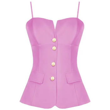 vaatteet Naiset Topit / Puserot Rinascimento CFC0107361003 Vaaleanpunainen