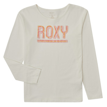 vaatteet Tytöt T-paidat pitkillä hihoilla Roxy THE ONE A Valkoinen