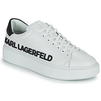 kengät Miehet Matalavartiset tennarit Karl Lagerfeld MAXI KUP Karl Injekt Logo Lo Valkoinen