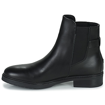 Tommy Hilfiger Coin Leather Flat Boot Musta